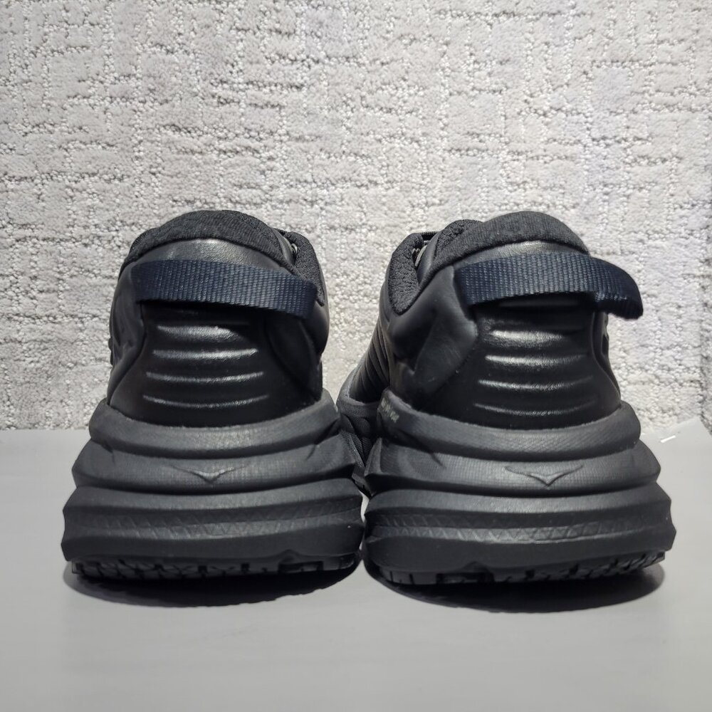 Hoka One One Bondi SR Women's Size US 8 Black Leather Athletic Running Sneakers. - Picture 3 of 10